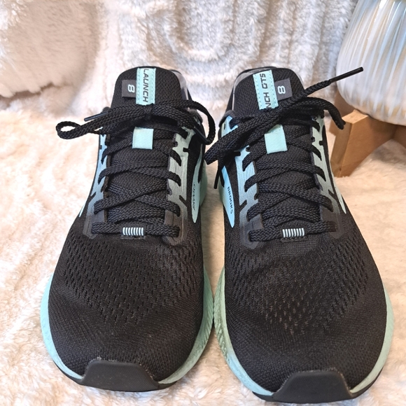 Brooks Launch GTS 8 Black Blue Running Shoes Sneaker Women’s Size 8.5 - Picture 6 of 16